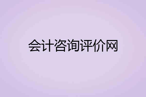 会计咨询评价网