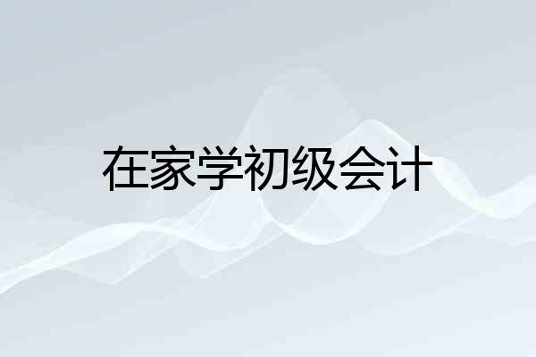 在家学初级会计