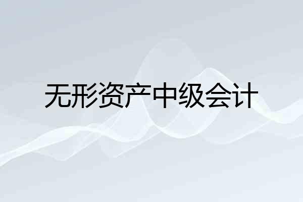 无形资产中级会计