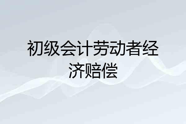 初级会计劳动者经济赔偿
