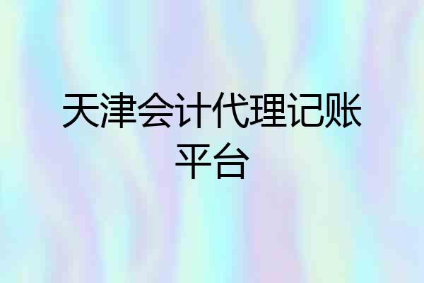 天津会计代理记账平台