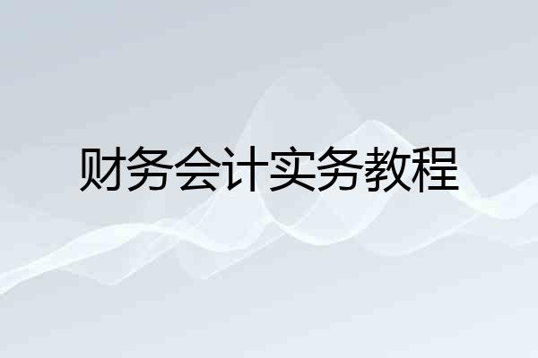 财务会计实务教程