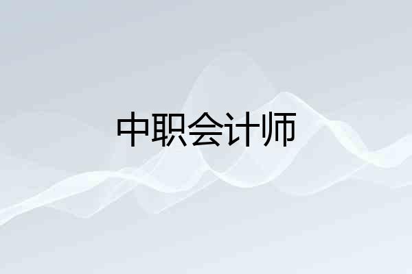 中职会计师