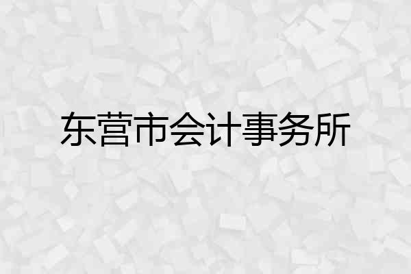 东营市会计事务所
