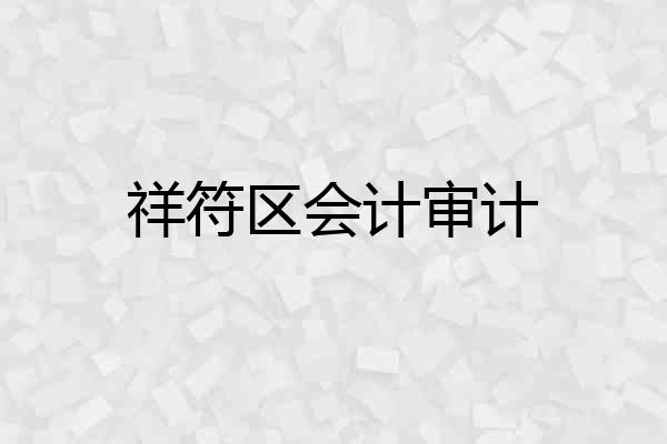 祥符区会计审计