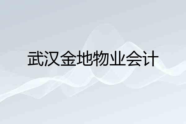 武汉金地物业会计