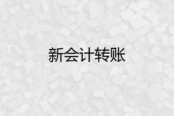 新会计转账