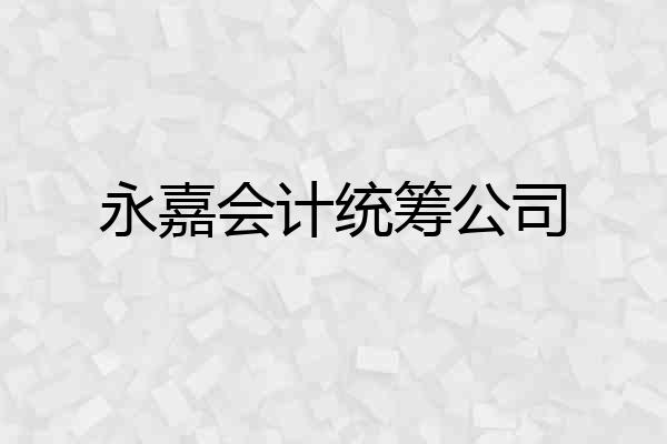 永嘉会计统筹公司