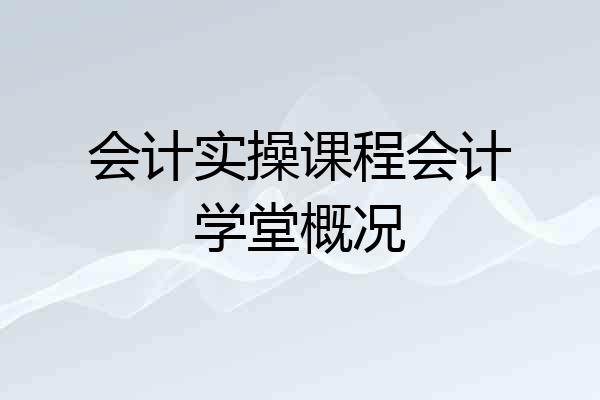 会计实操课程会计学堂概况
