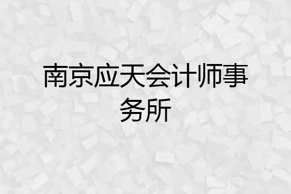 南京应天会计师事务所