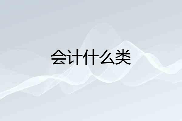 会计什么类