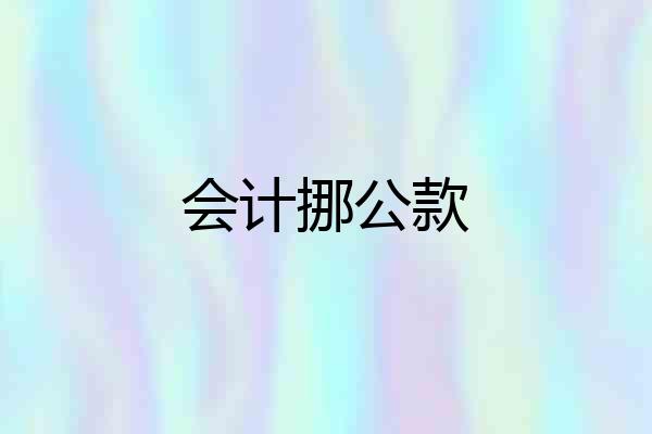 会计挪公款