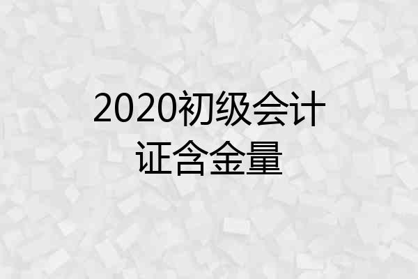 2020初级会计证含金量