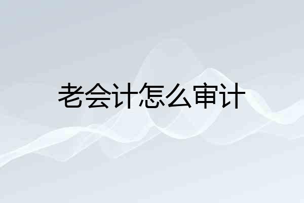 老会计怎么审计