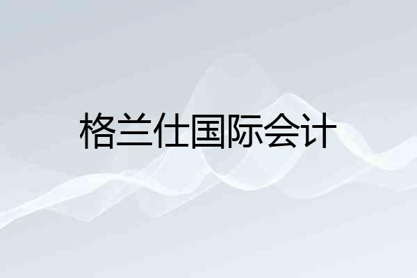 格兰仕国际会计