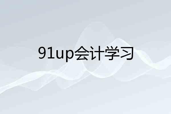 91up会计学习