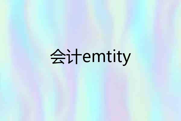 会计emtity
