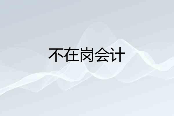 不在岗会计