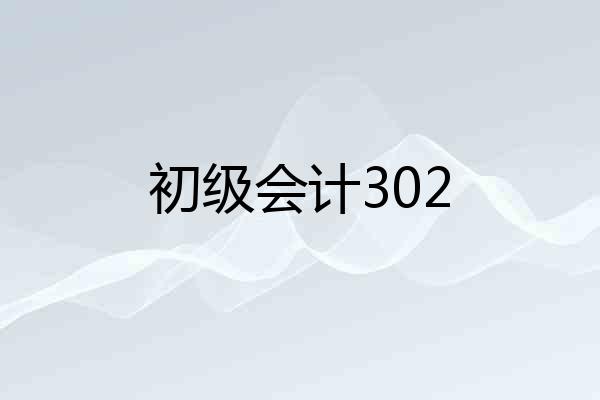 初级会计302
