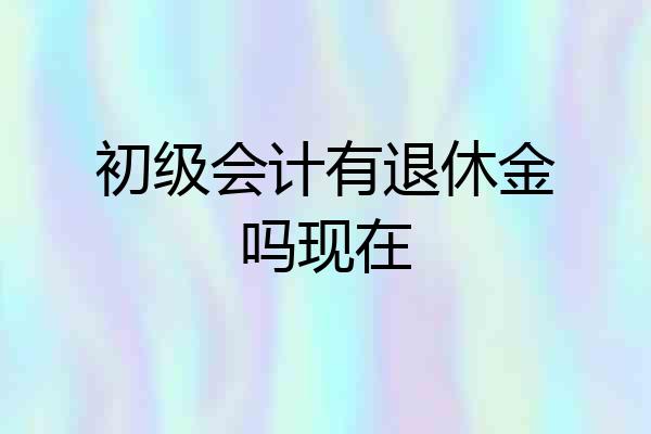 初级会计有退休金吗现在
