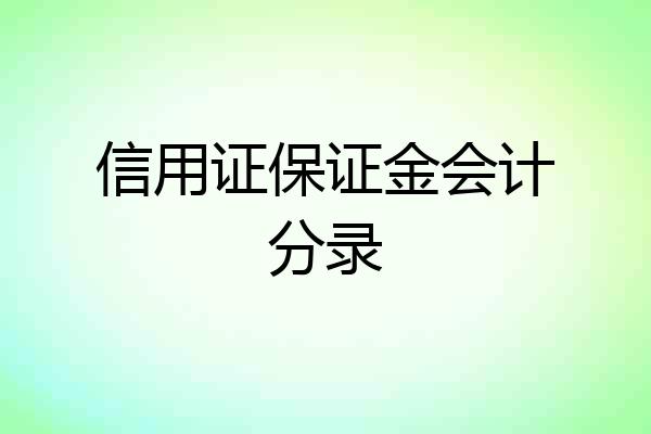 信用证保证金会计分录