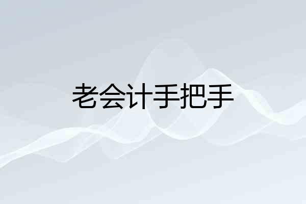 老会计手把手