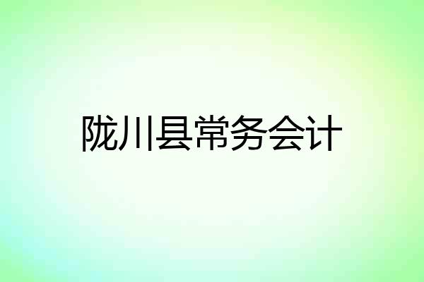 陇川县常务会计
