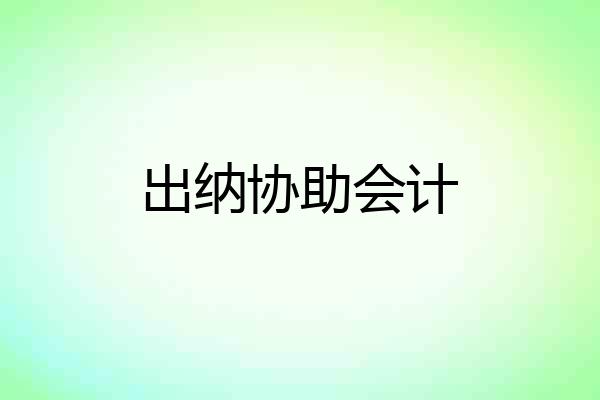 出纳协助会计