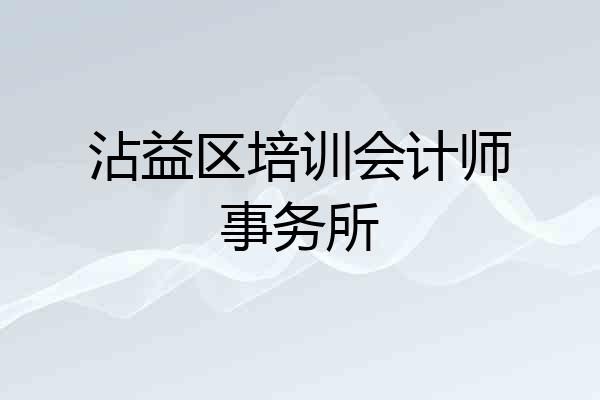 沾益区培训会计师事务所