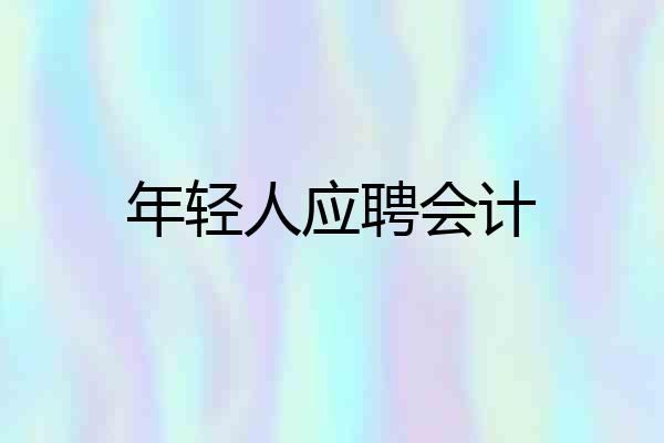年轻人应聘会计