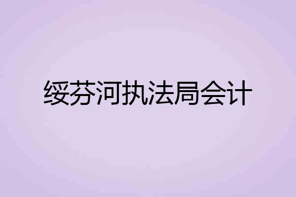 绥芬河执法局会计