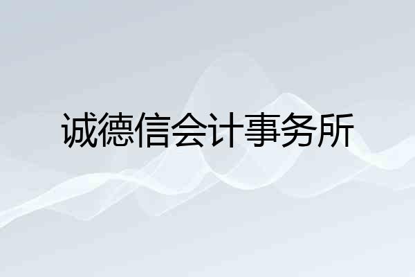 诚德信会计事务所