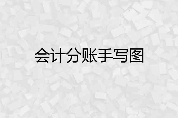 会计分账手写图