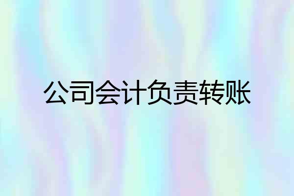公司会计负责转账
