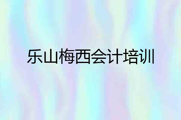 乐山梅西会计培训