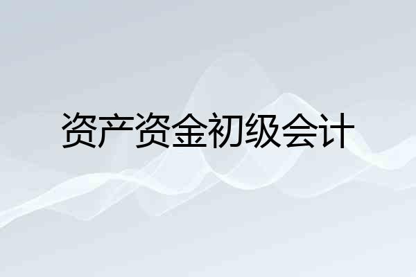 资产资金初级会计