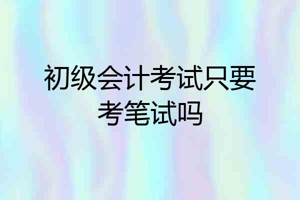 初级会计考试只要考笔试吗