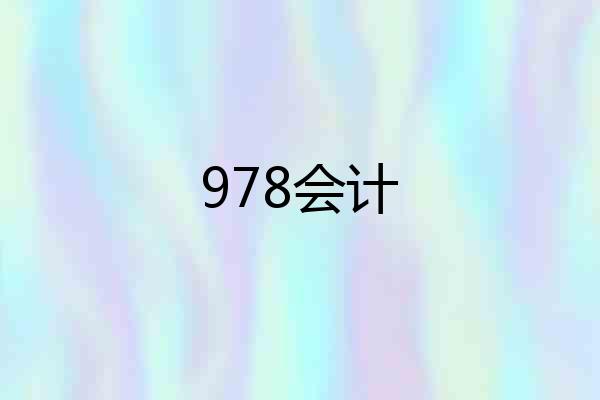 978会计