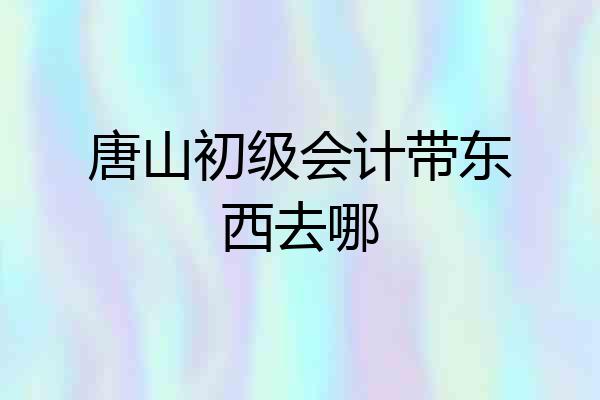 唐山初级会计带东西去哪