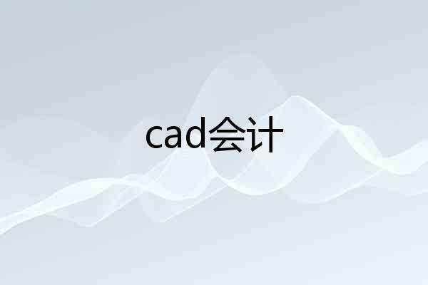 cad会计