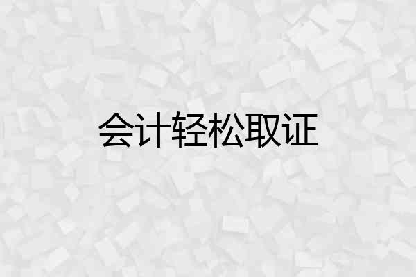 会计轻松取证