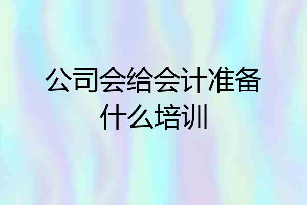 公司会给会计准备什么培训