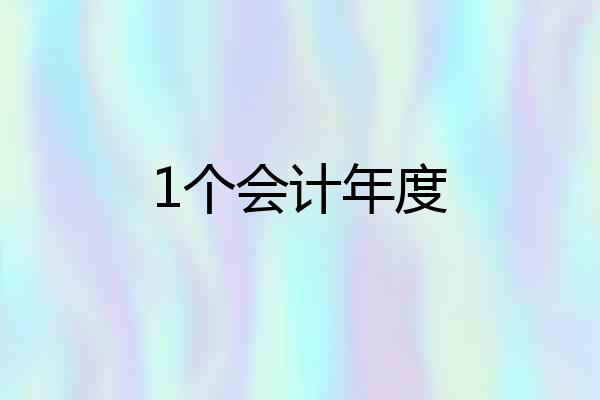 1个会计年度