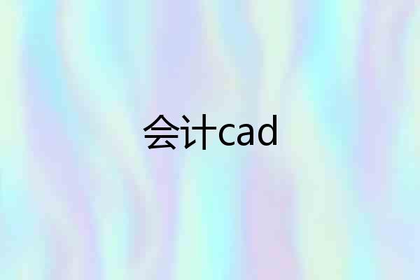 会计cad