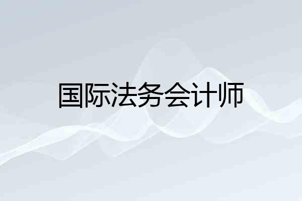 国际法务会计师