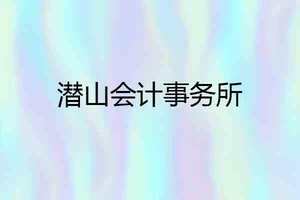 潜山会计事务所