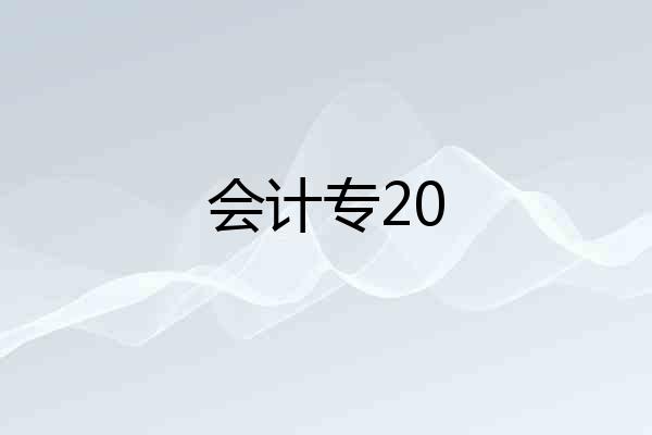 会计专20