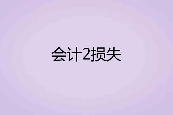 会计2损失