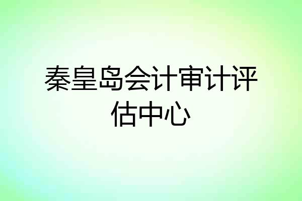 秦皇岛会计审计评估中心