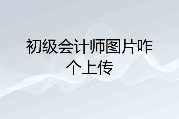 初级会计师图片咋个上传